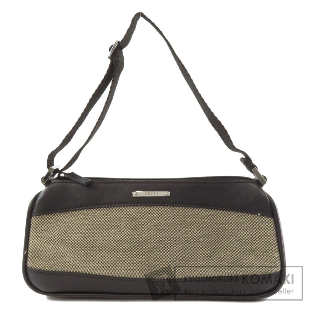 Gucci Logo Accessory Clutch Leather Canvas